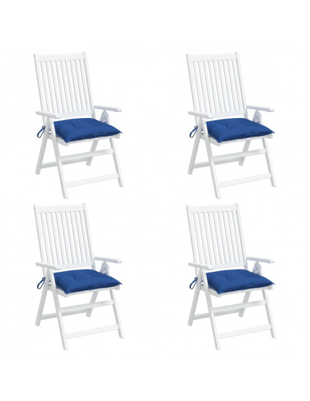 Cuscini per Pallet 4 pz Blu 50x50x7 cm Tessuto Oxford