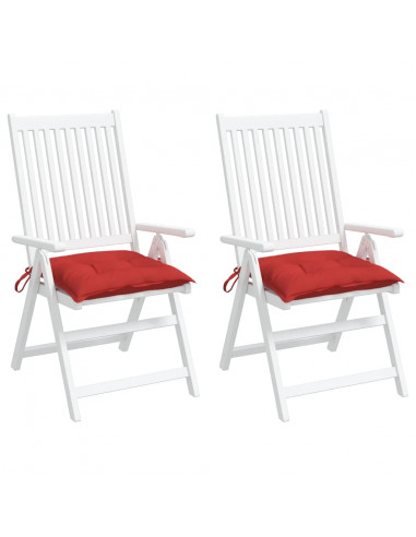 Cuscini per Pallet 2 pz Rossi 50x50x7 cm Tessuto Oxford