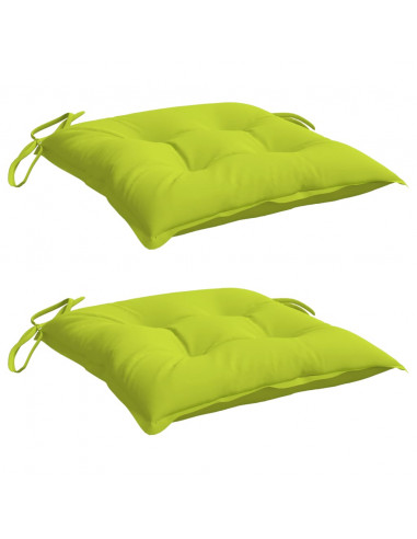 Cuscini per Pallet 2 pz Verde Chiaro 50x50x7 cm Tessuto Oxford