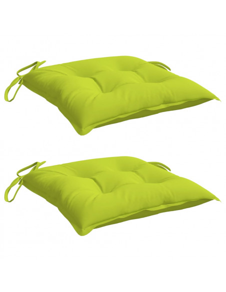 Cuscini per Pallet 2 pz Verde Chiaro 50x50x7 cm Tessuto Oxford