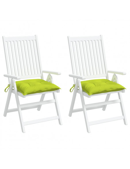 Cuscini per Pallet 2 pz Verde Chiaro 50x50x7 cm Tessuto Oxford