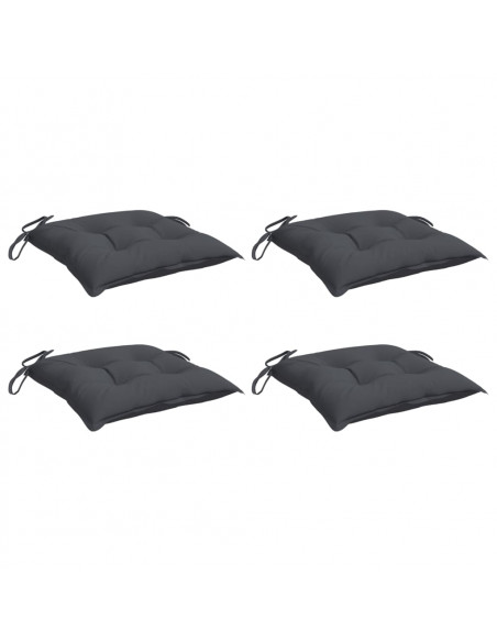 Cuscini per Sedia 4 pz Antracite 50x50x7 cm Tessuto Oxford