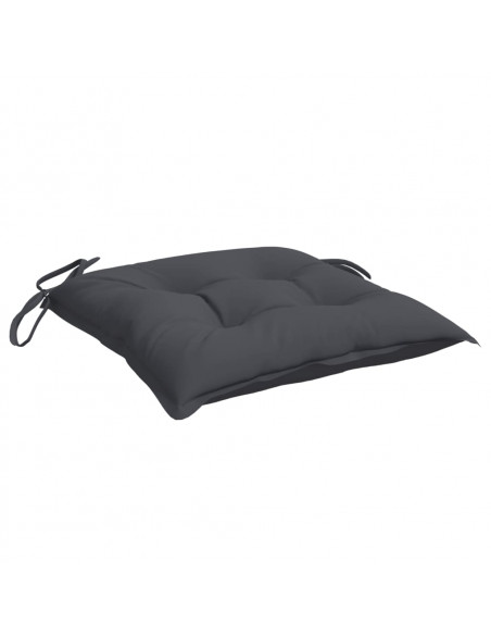 Cuscini per Sedia 4 pz Antracite 50x50x7 cm Tessuto Oxford