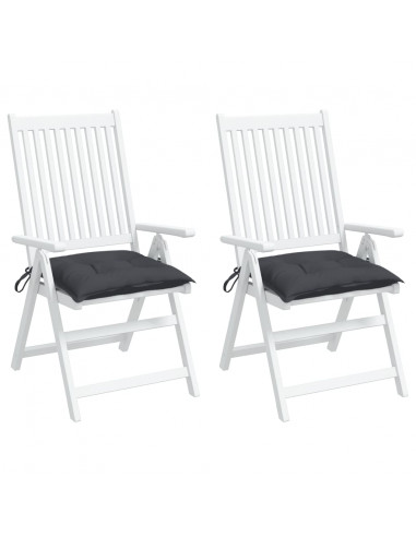 Cuscini per Sedia 2 pz Antracite 50x50x7 cm Tessuto Oxford