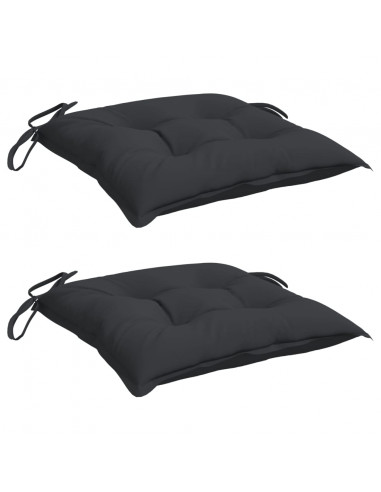 Cuscini per Pallet 2 pz Neri 50x50x7 cm Tessuto Oxford