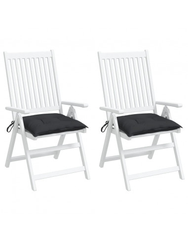 Cuscini per Pallet 2 pz Neri 50x50x7 cm Tessuto Oxford