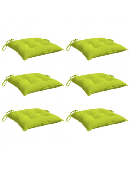 Cuscini per Pallet 6 pz Verde Chiaro 50x50x7 cm Tessuto Oxford