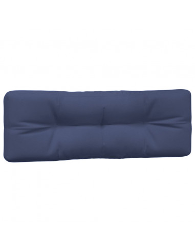 Cuscini per Pallet 2 pz Blu Marino in Tessuto