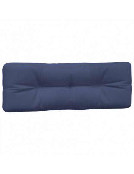 Cuscini per Pallet 2 pz Blu Marino in Tessuto