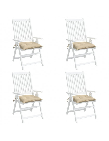 Cuscini per Pallet 4 pz Beige 50x50x7 cm Tessuto Oxford