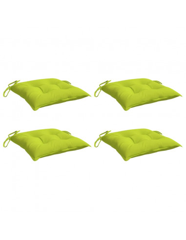 Cuscini per Pallet 4 pz Verde Chiaro 50x50x7 cm Tessuto Oxford