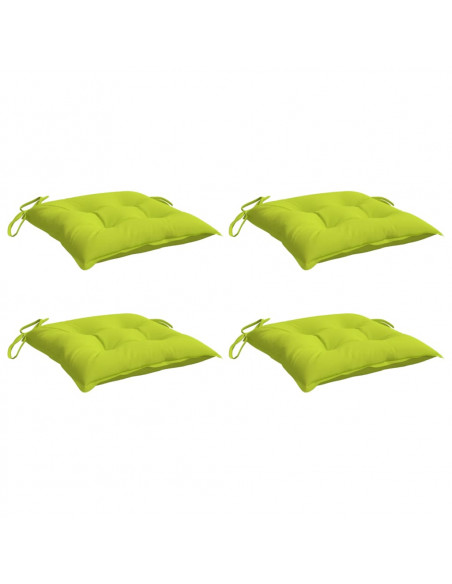 Cuscini per Pallet 4 pz Verde Chiaro 50x50x7 cm Tessuto Oxford