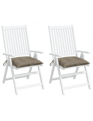 Cuscini per Pallet 2 pz Tortora 50x50x7 cm Tessuto Oxford