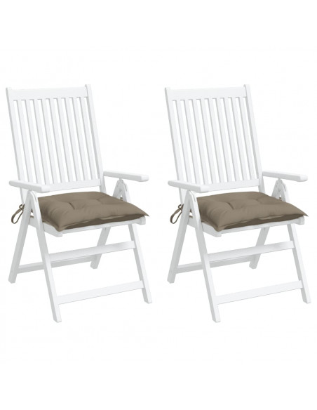 Cuscini per Pallet 2 pz Tortora 50x50x7 cm Tessuto Oxford