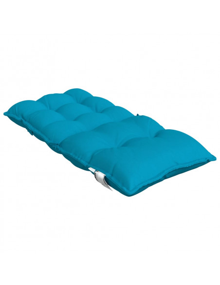 Cuscini Sedia Schienale Basso 6 pz Azzurro in Tessuto Oxford