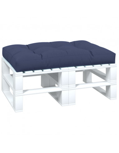 Cuscino per Pallet Blu Marino 120x80x12 cm in Tessuto