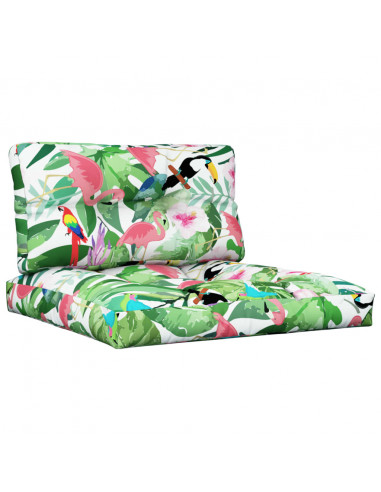 Cuscini per Pallet 2 pz Multicolori in Tessuto