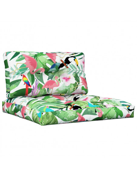 Cuscini per Pallet 2 pz Multicolori in Tessuto