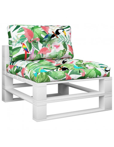 Cuscini per Pallet 2 pz Multicolori in Tessuto