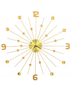 Orologio da Parete in Metallo 70 cm Dorato 2