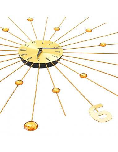 Orologio da Parete in Metallo 70 cm Dorato