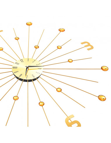 Orologio da Parete in Metallo 70 cm Dorato