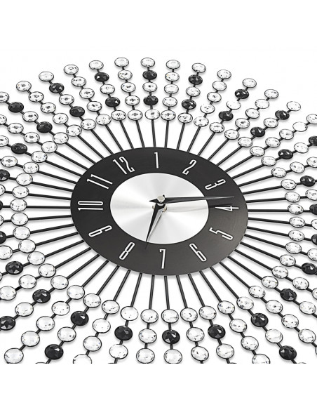 Orologio da Parete in Metallo 43 cm Nero