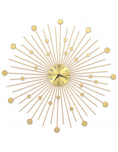 Orologio da Parete in Metallo 70 cm Dorato 2