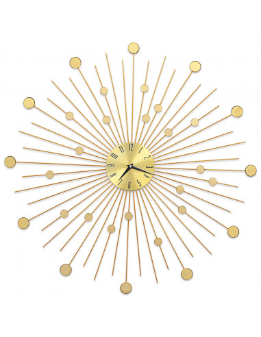 Orologio da Parete in Metallo 70 cm Dorato