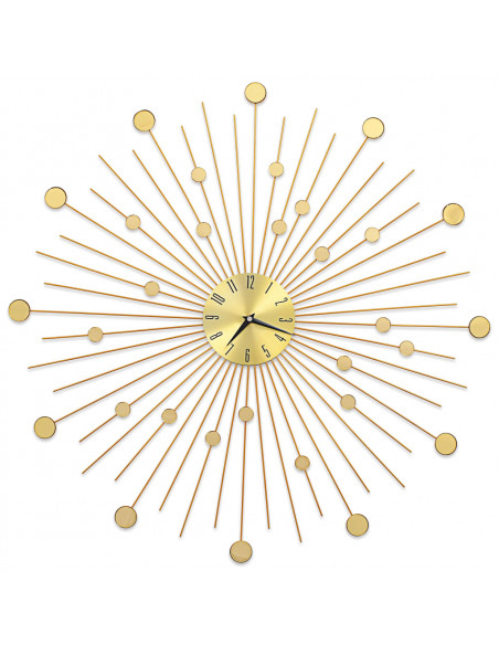 Orologio da Parete in Metallo 70 cm Dorato