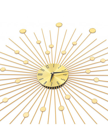 Orologio da Parete in Metallo 70 cm Dorato