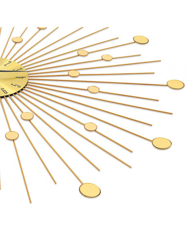 Orologio da Parete in Metallo 70 cm Dorato