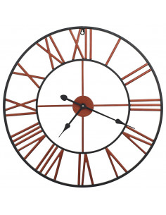 Orologio da Parete in Metallo 58 cm Rosso 2