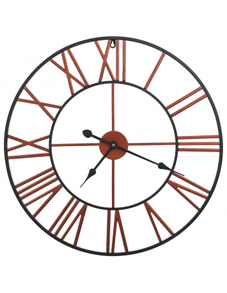 Orologio da Parete in Metallo 58 cm Rosso