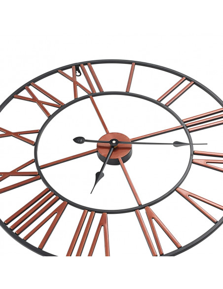 Orologio da Parete in Metallo 58 cm Rosso