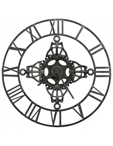 Orologio da Parete Argento 78 cm in Metallo