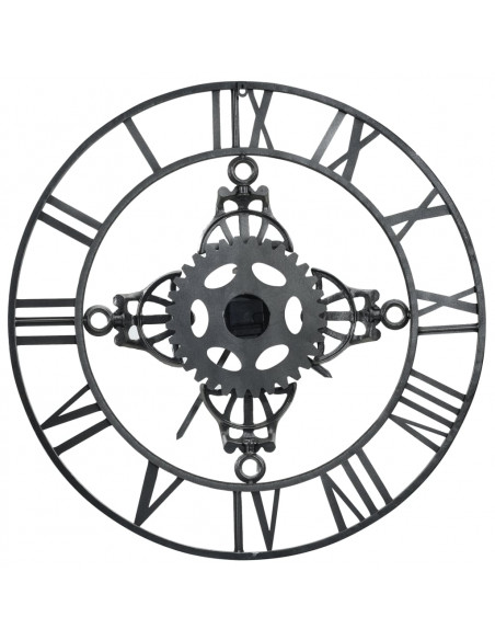 Orologio da Parete Argento 78 cm in Metallo