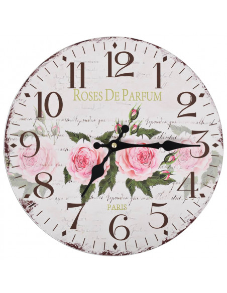 Orologio da Parete Vintage Fiore 30 cm