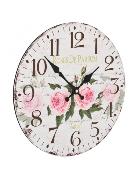 Orologio da Parete Vintage Fiore 30 cm