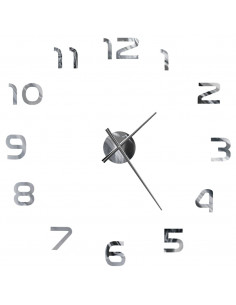 Orologio da Parete 3D in Stile Moderno 100cm XXL Argento 2