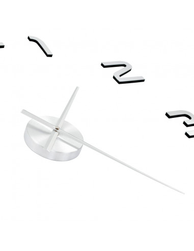 Orologio da Parete 3D in Stile Moderno 100cm XXL Argento