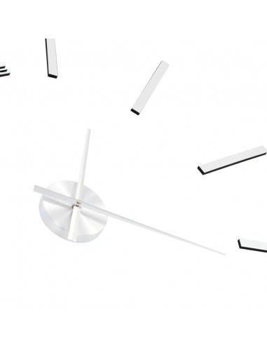 Orologio da Parete 3D in Stile Moderno 100cm XXL Argento