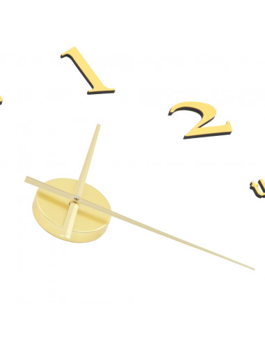 Orologio da Parete 3D in Stile Moderno 100cm XXL Oro