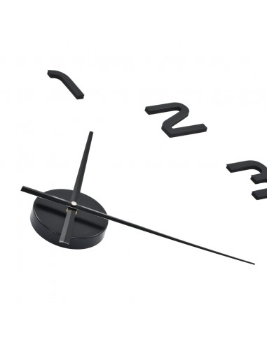 Orologio da Parete 3D in Stile Moderno 100cm XXL Nero
