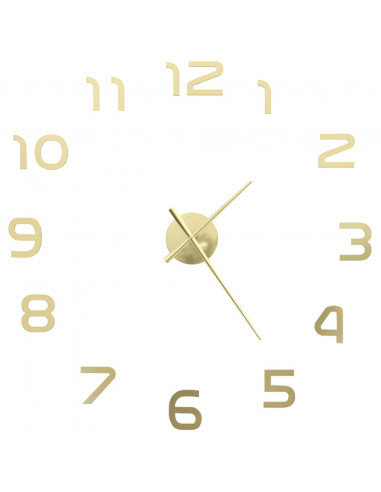 Orologio da Parete 3D in Stile Moderno 100cm XXL Oro