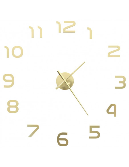 Orologio da Parete 3D in Stile Moderno 100cm XXL Oro