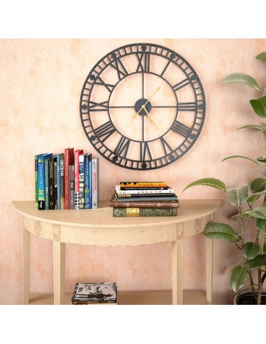 Orologio da Parete Vintage al Quarzo in Metallo 60 cm XXL