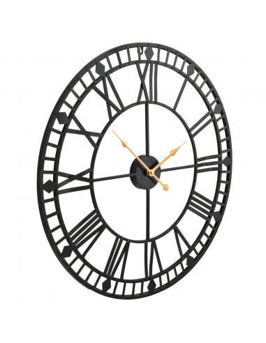 Orologio da Parete Vintage al Quarzo in Metallo 60 cm XXL