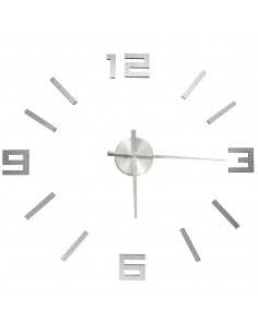 Orologio da Parete 3D Design Moderno Argento 100 cm XXL 2