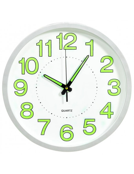 Orologio da Parete Luminoso Bianco 30 cm
